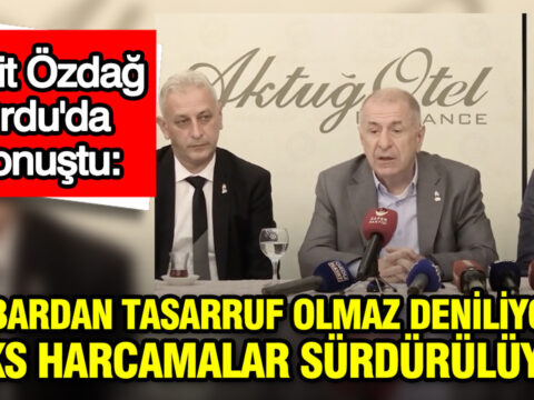 Umit ozdag orduda konustu itibardan tasarruf olmaz deniliyor luks harcamalar surduruluyor V63tJTqX